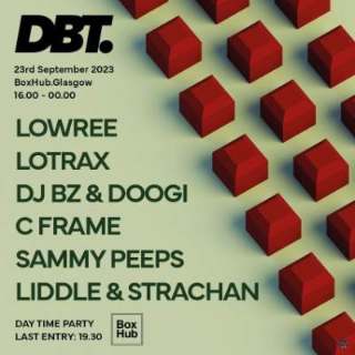DBT. Day Party at Box Hub flyer, 23.09.23